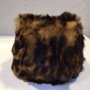 Adrienne Landau Neck Warmer Rabbit Fur